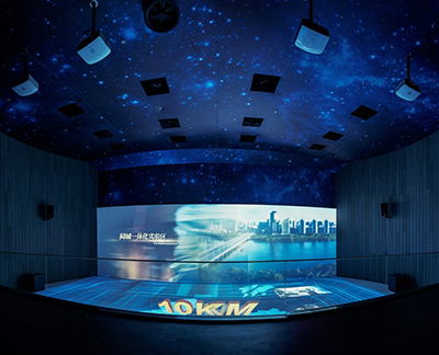 Vivitek(丽讯)工程投影全景展示沈抚新城规划馆 细看双城如何旧貌换新颜