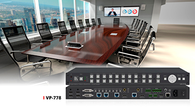 克莱默8输入演示矩阵切换器/双倍线器支持4K30输出和无缝切换