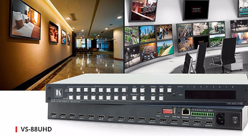 克莱默的HDMI矩阵切换器S-88UHD带音频分离和回传