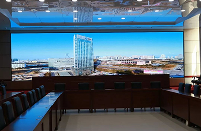 Voury卓华网络分布式LED显示系统在日照市水务集团调度指挥中心落成