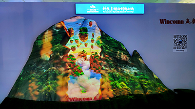 赢康原创3D投影秀亮相文博会，震撼演出引人注目