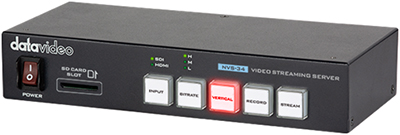 洋铭推出横竖屏双平台直播编码器Datavideo NVS-34