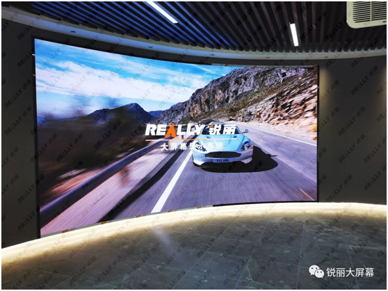 Really锐丽LED大屏幕应用于宁波某新材料产业技术研究院展厅