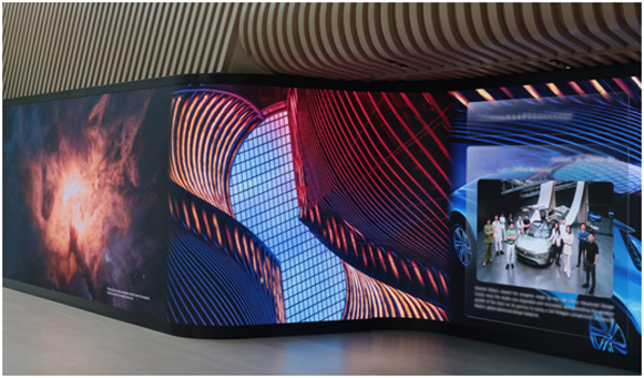 科视Christie潘多拉魔盒软件为美国汽车制造商的上海总部LED视频墙增光添彩