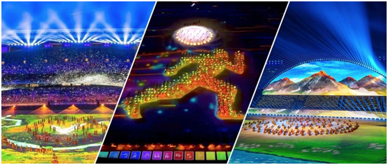 开幕式“老演员”，这个盛夏，松下工程投影机连续助力三场体育盛会