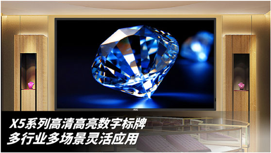论AOC X5系列数字标牌新品于各行业中的实际应用