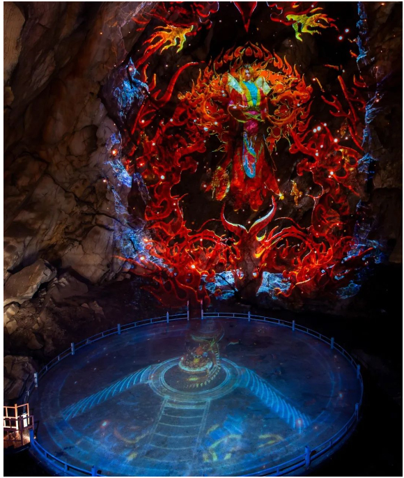 松下投影机打造“青云探奇 别有洞天”奇景