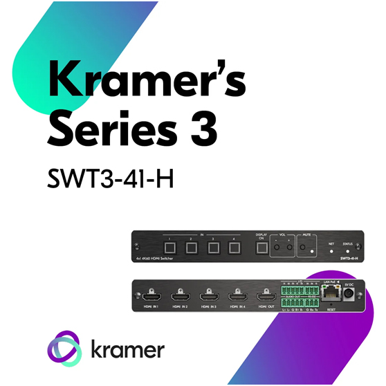 克莱默SWT3-41-H，智能4×1自动切换器